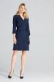 granatowa sukienka asee