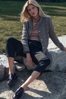 Eleganckie spodnie z wysokim stanem