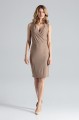 sukienka bezowa asee