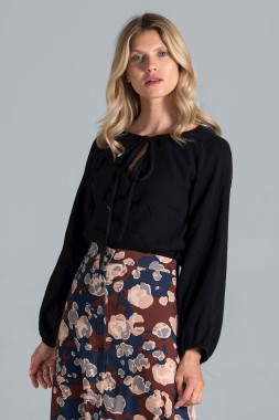 Bluzka damska z długim rękawem