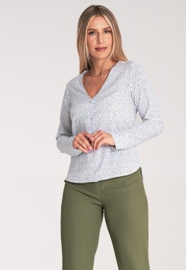 Bluzka z dekoltem w serek 