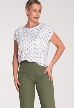 Elegancka bluzka z krótkim rękawem