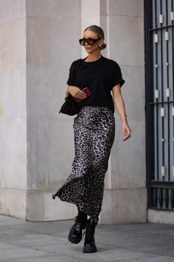 Spódnica w panterkę
