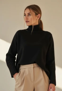Sweter z golfem 