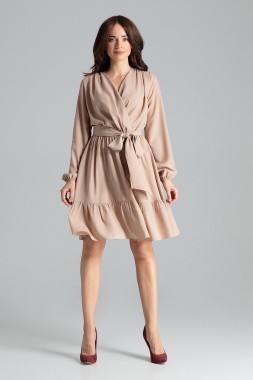 Sukienka z długim rękawem midi