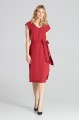 sukienka bordowa