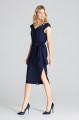 sukienka granatowa