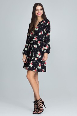 Zwiewna sukienka w kwiaty 